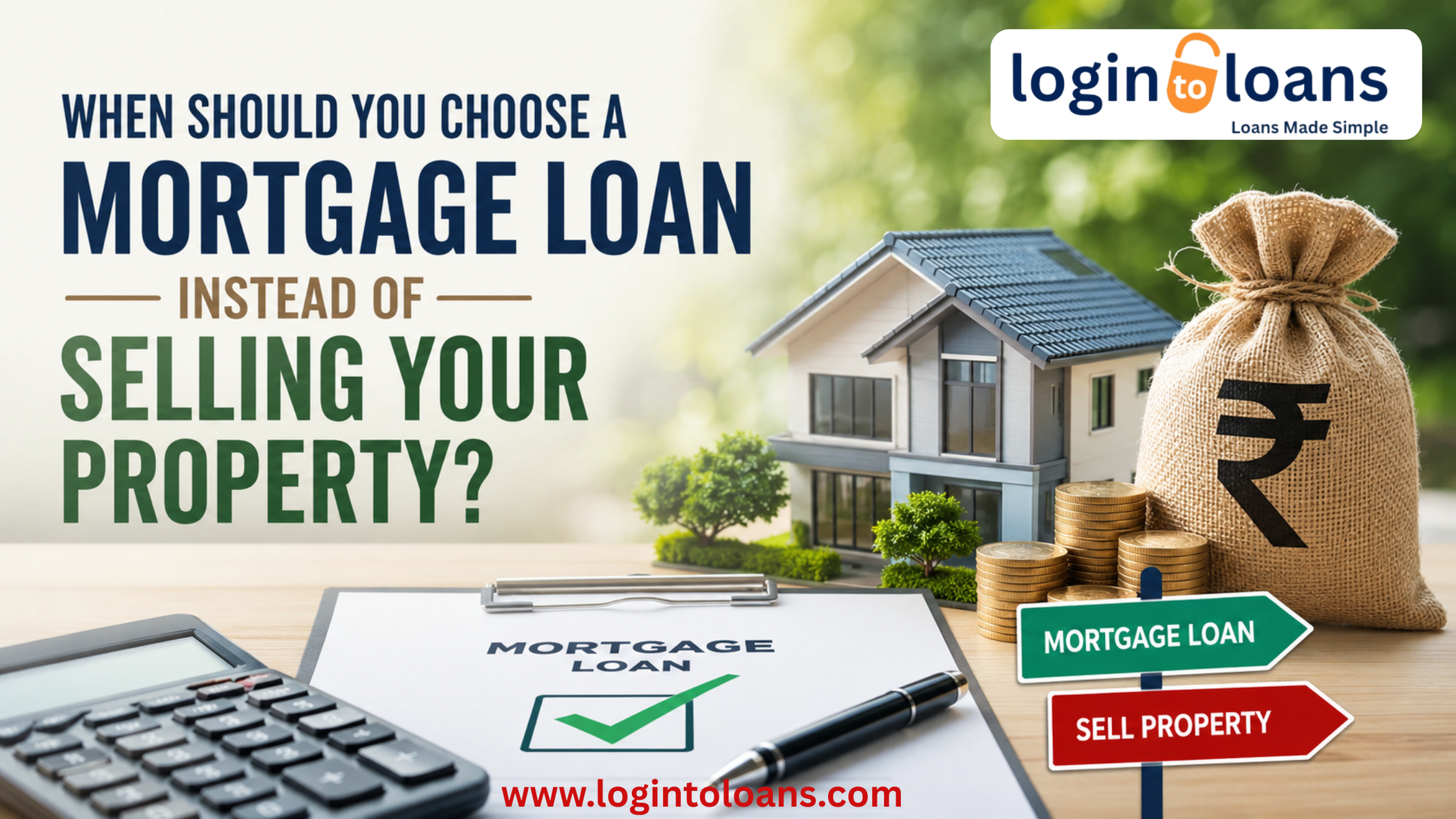 When Should You Choose a Mortgage Loan Instead of Selling Your Property?