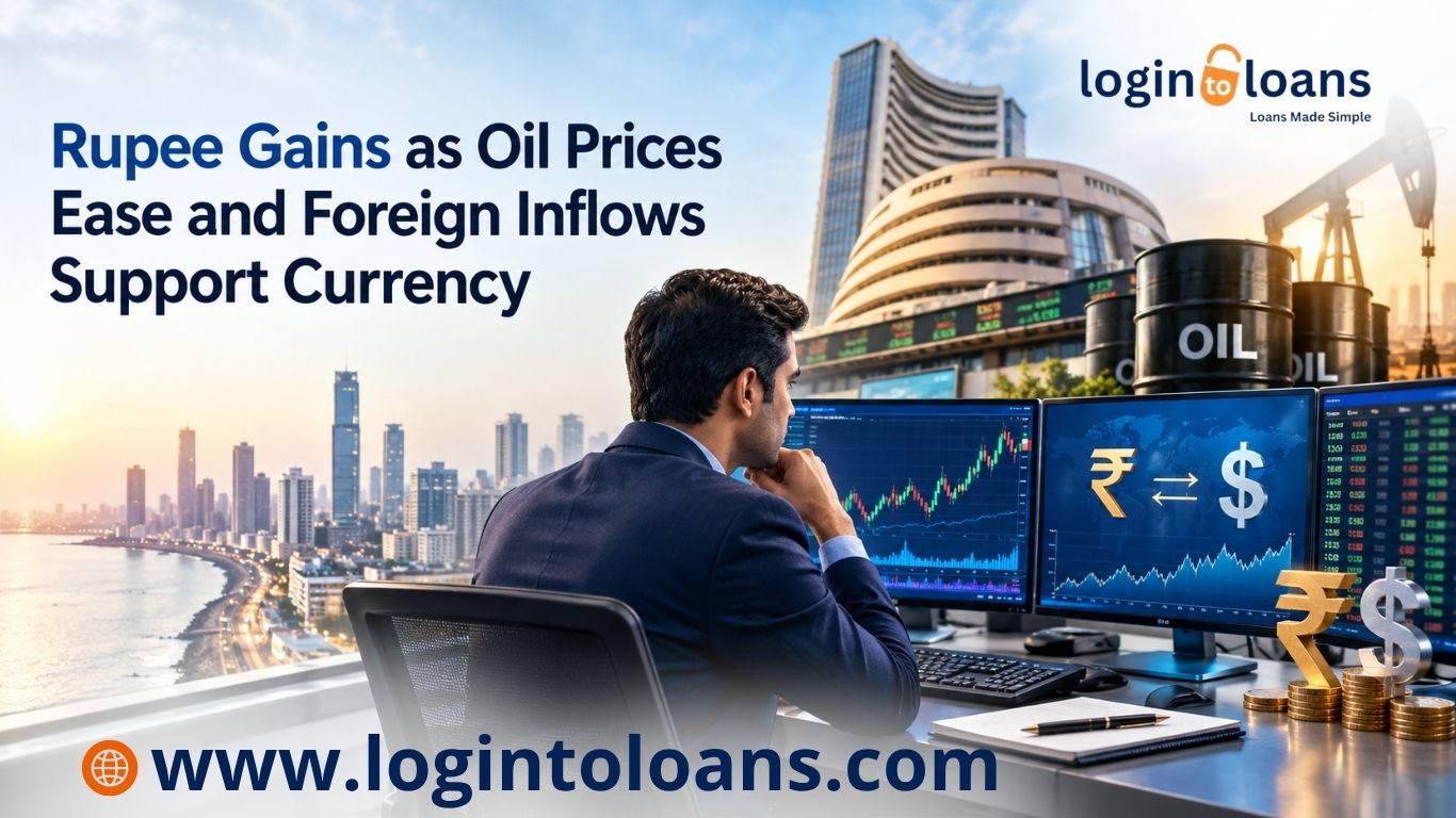 Rupee Gains as Oil Prices Ease and Foreign Inflows Support Currency